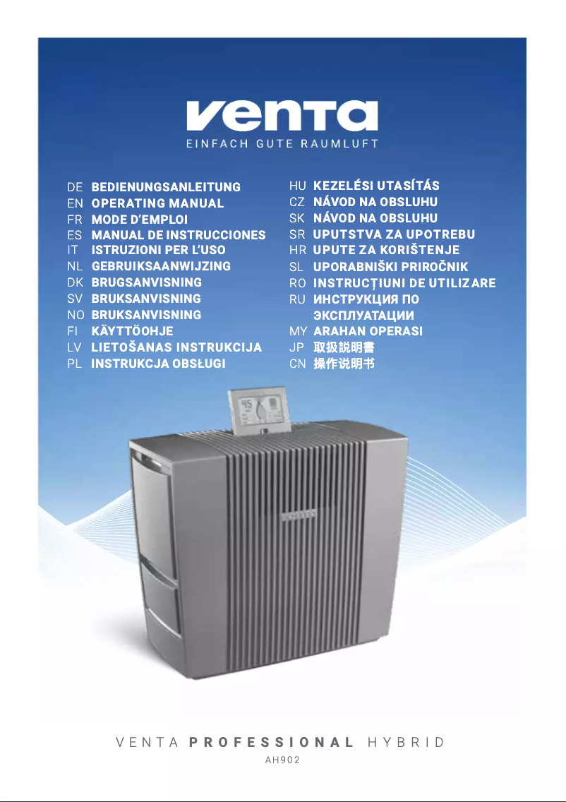 Image de la première page du manuel de l'appareil AH902 Professional