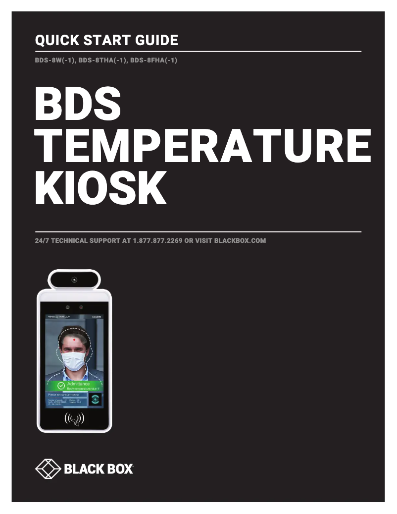 Page n°1 - Manuel utilisateur Black Box BDS-8THA-1