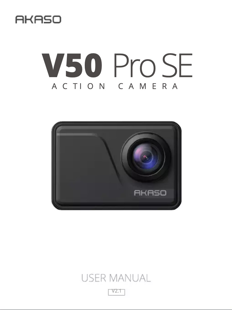 Page 1 de la notice Manuel utilisateur Akaso V50 Pro SE