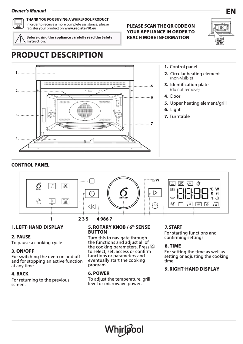 Imagen de la primera página del manual del dispositivo WMW47HMB