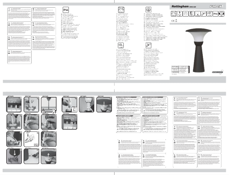 Image de la première page du manuel de l'appareil Nottingham 5000.420