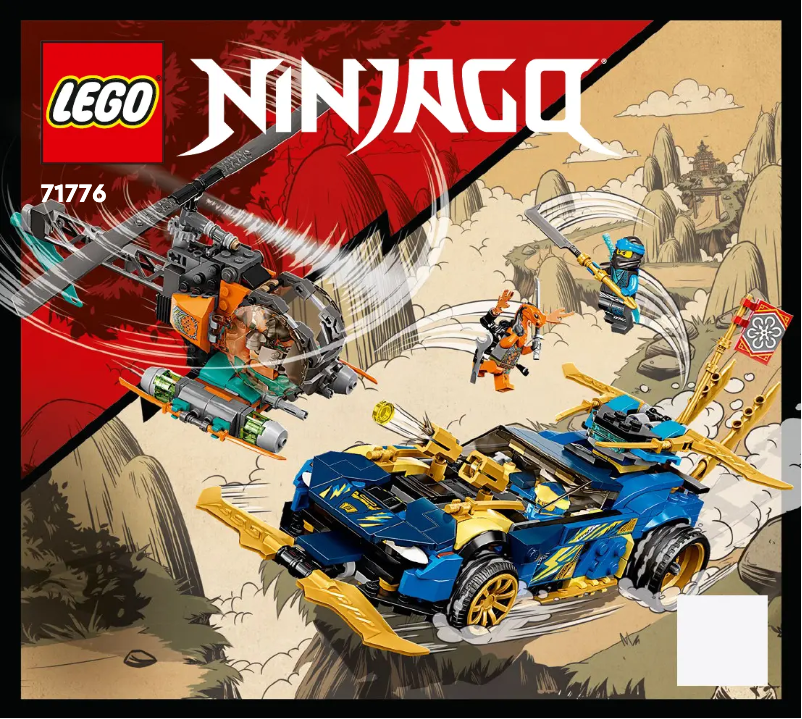 Page 1 de la notice Consignes visuelles Lego Ninjago 71776