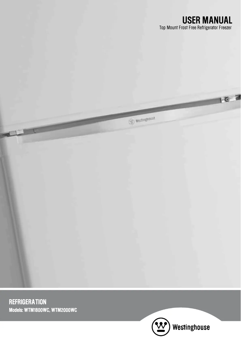 Page 1 de la notice Manuel utilisateur Westinghouse WTM2000WC