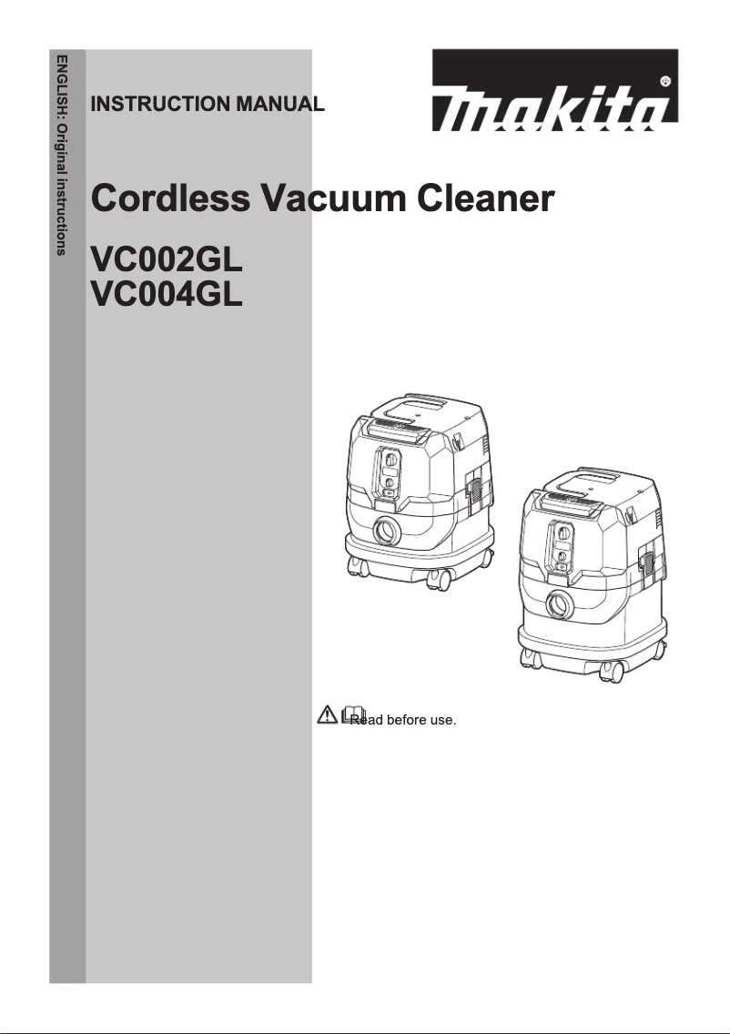 Image de la première page du manuel de l'appareil VC004GLD21