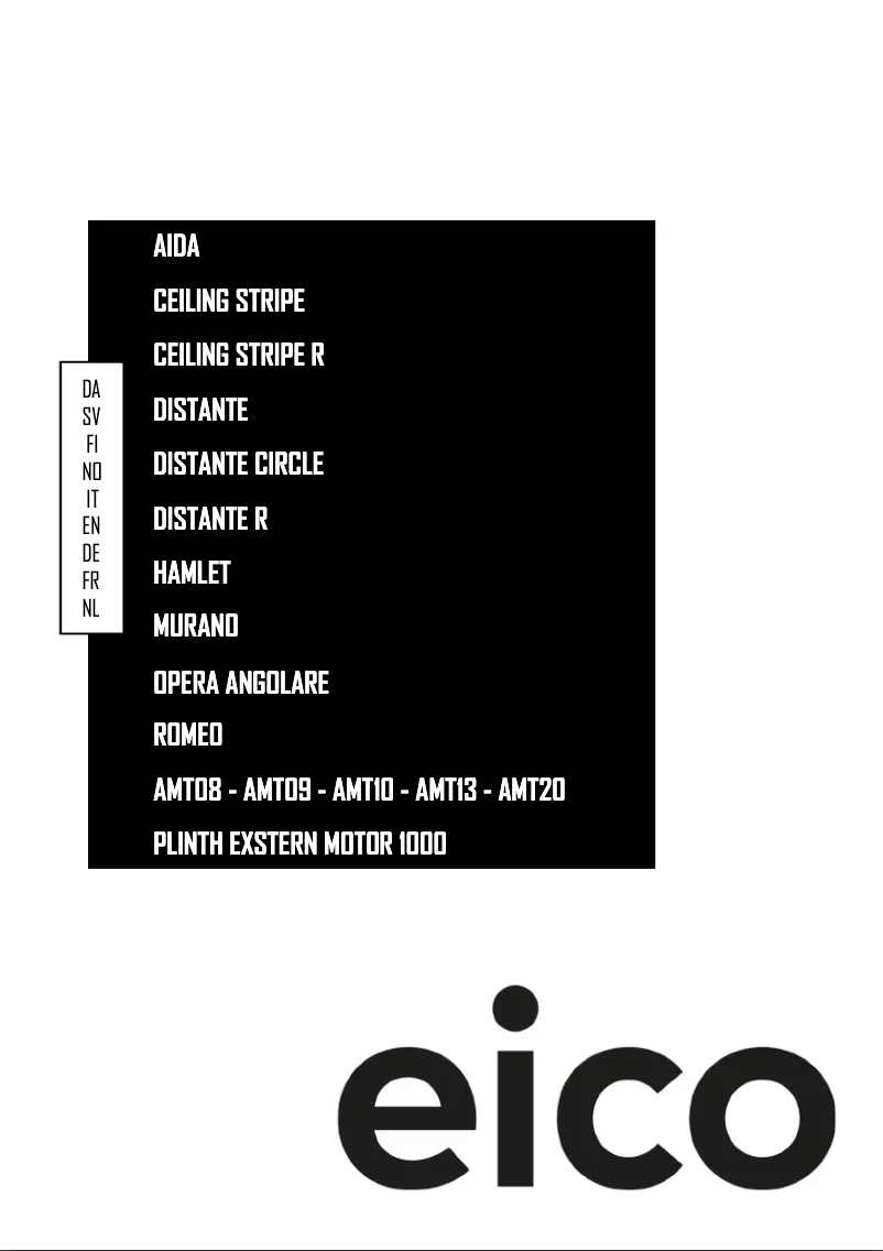 Page n°1 - Manuel utilisateur Eico Amt 20