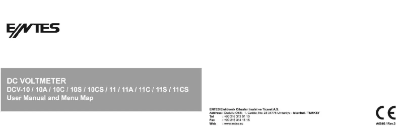 Page 1 de la notice Manuel utilisateur ENTES DCV-11