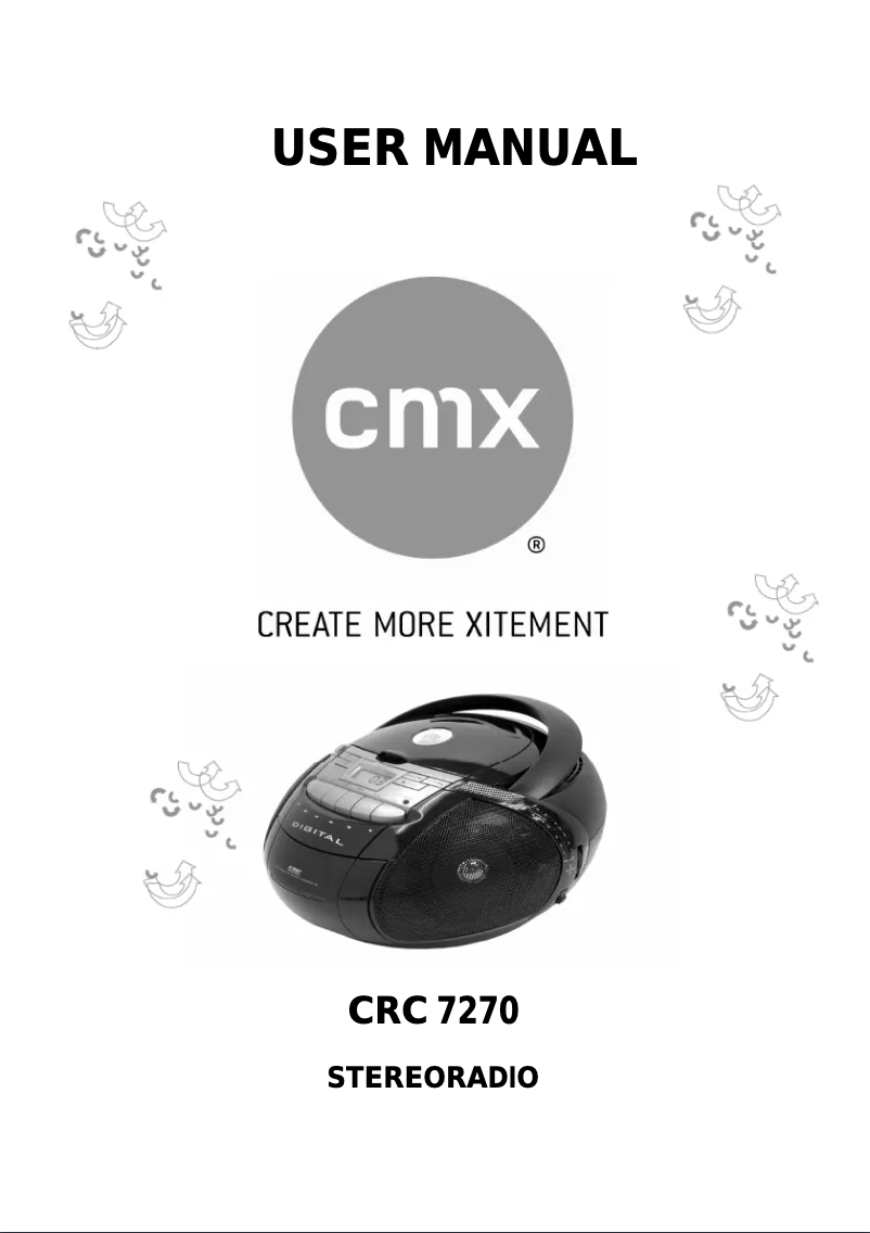 Page n°1 - Manuel utilisateur CMX CRC 7270
