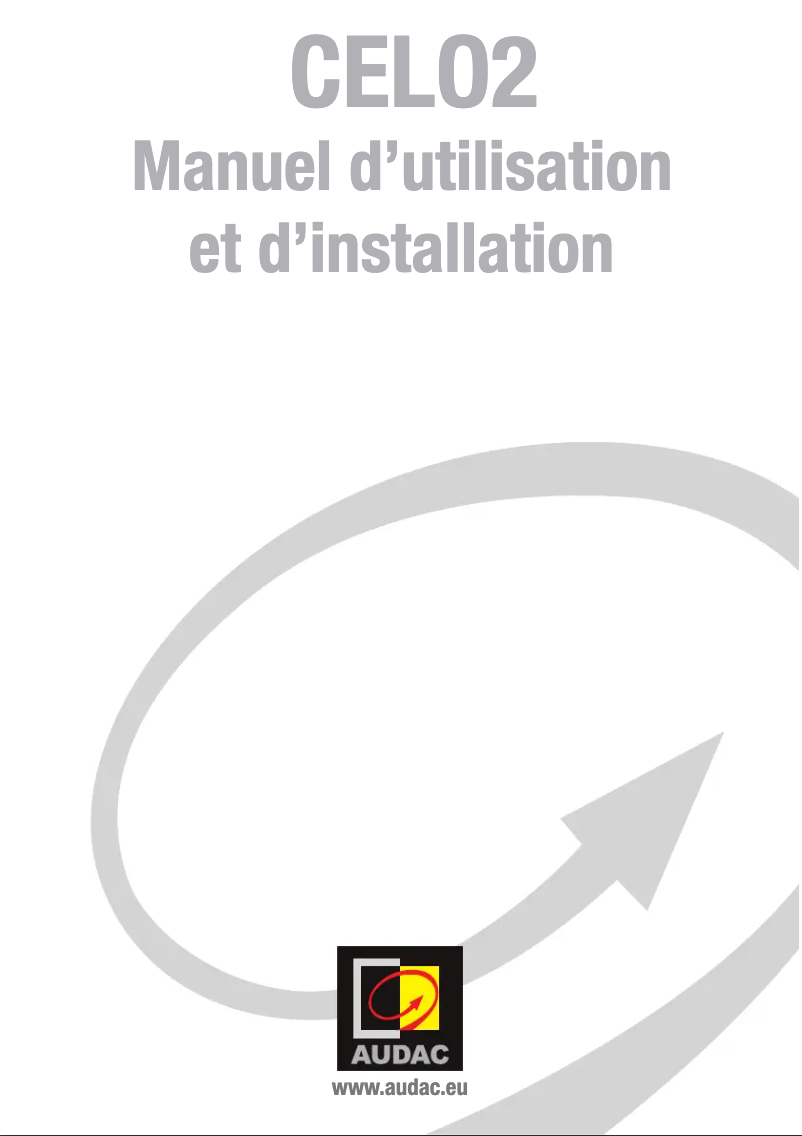 Image de la première page du manuel de l'appareil CELO2