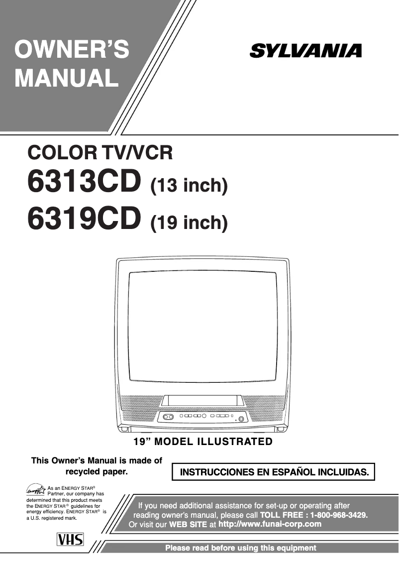 Página 1 del manual Manual de usuario Sylvania 6313CD