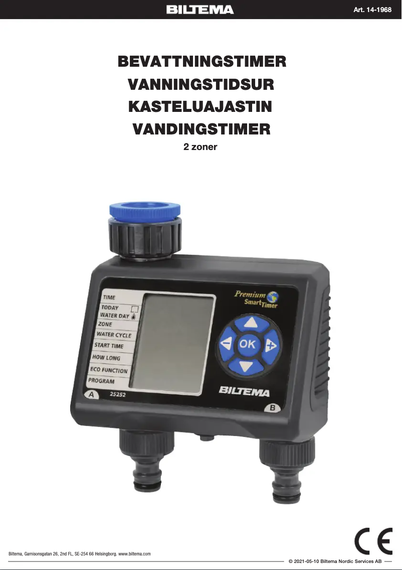 Page 1 de la notice Manuel utilisateur Biltema 14-1968