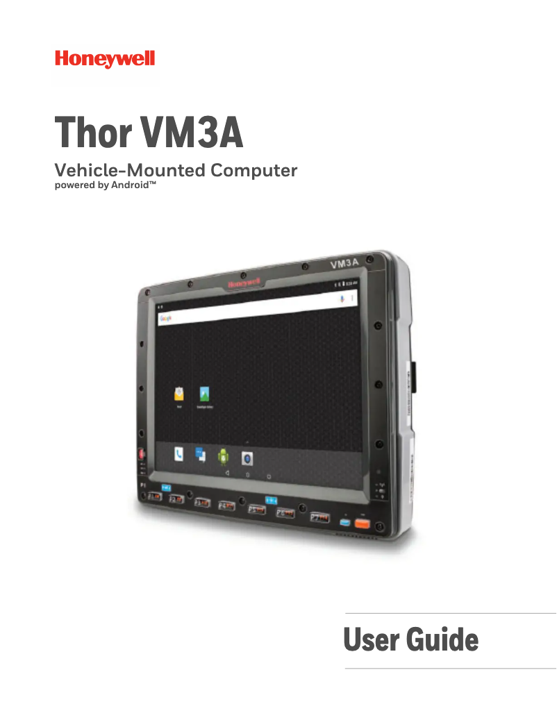 Image de la première page du manuel de l'appareil Thor VM3A