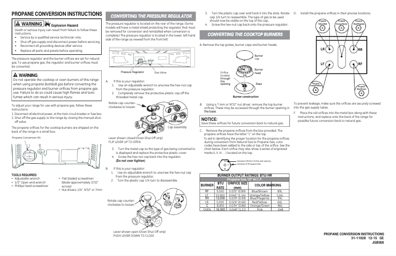 Image de la première page du manuel de l'appareil JGBS66REKSS