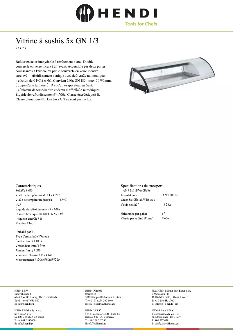 Page n°1 - Fiche technique Arktic 233757