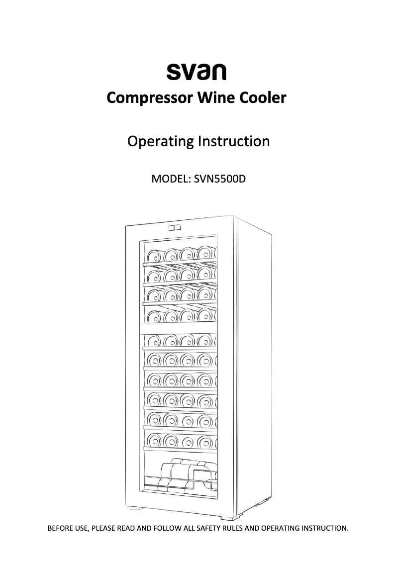Image de la première page du manuel de l'appareil SVN5500D