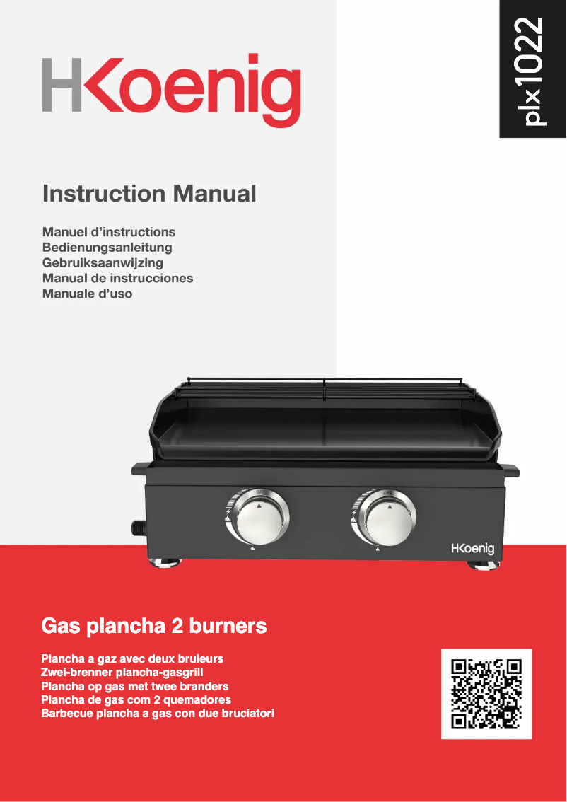 Page 1 de la notice Manuel utilisateur H.Koenig PLX1022