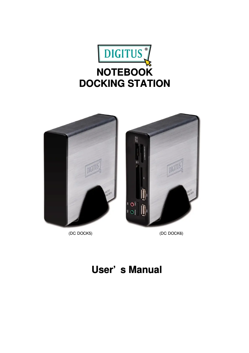 Page n°1 - Manuel utilisateur Digitus DC DOCK6