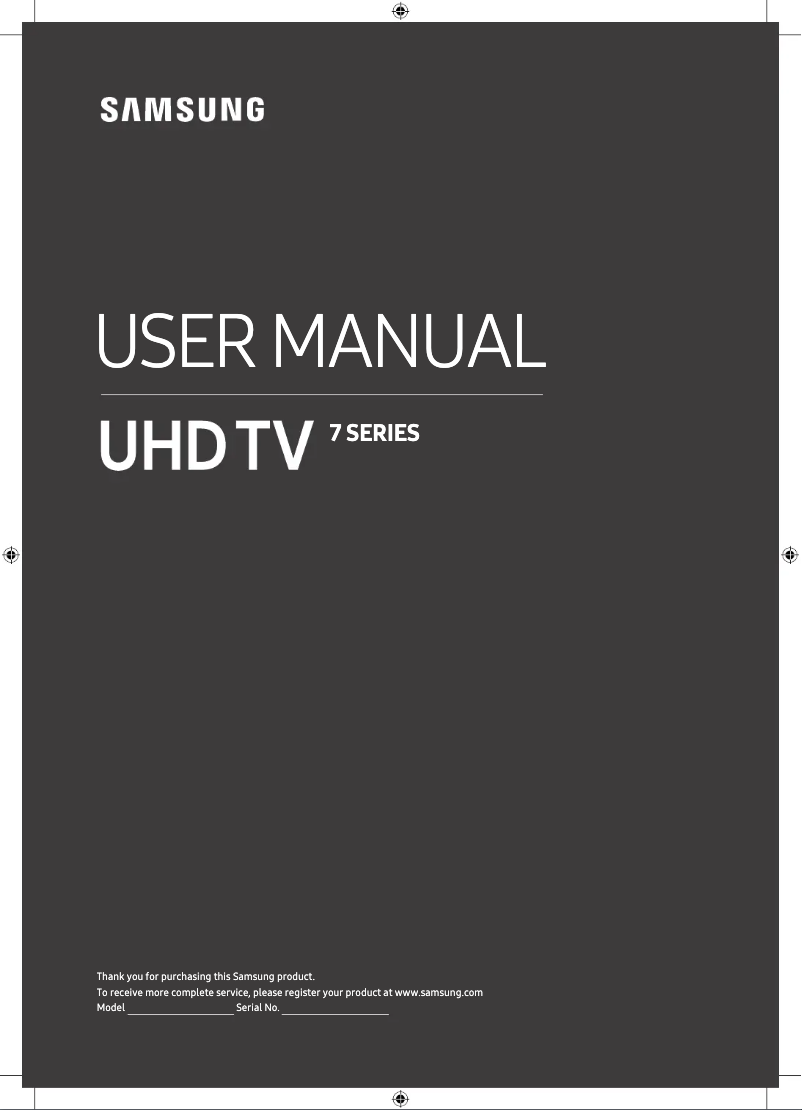 Page n°1 - Manuel utilisateur Samsung UE43RU7400
