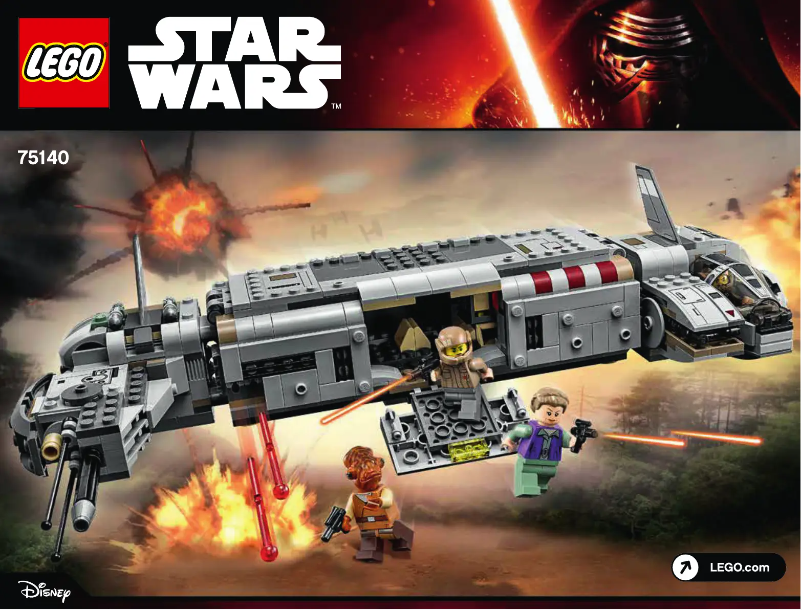 Imagen de la primera página del manual del dispositivo Star Wars 75140