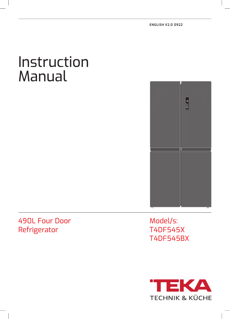 Image de la première page du manuel de l'appareil T4DF545X