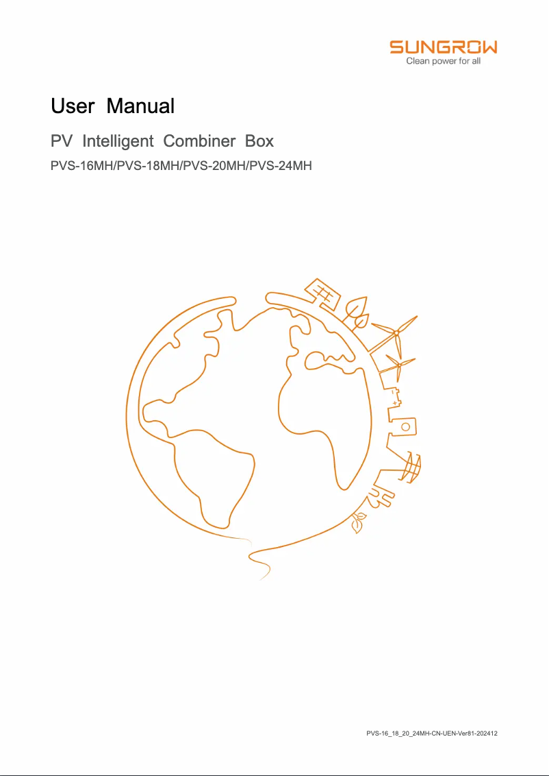 Image de la première page du manuel de l'appareil PVS24MH