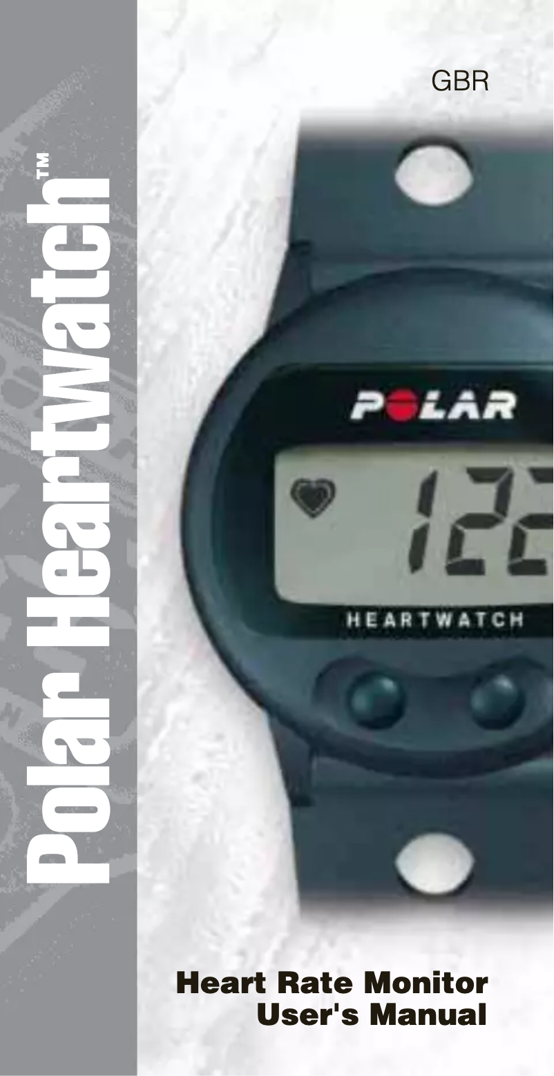 Page n°1 - Manuel utilisateur Polar Heartwatch