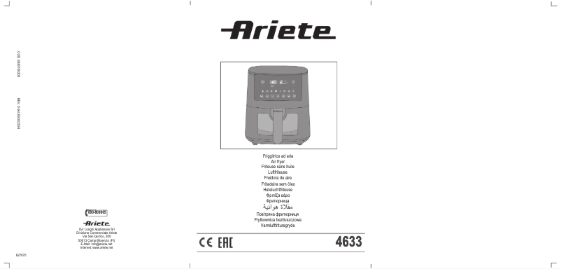 Página 1 del manual Manual de usuario Ariete 4633