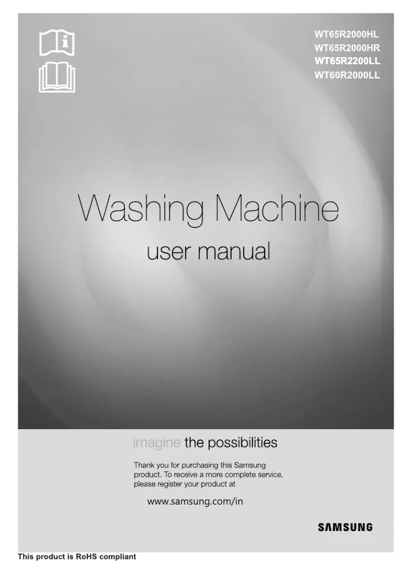 Image de la première page du manuel de l'appareil WT65R2200LL