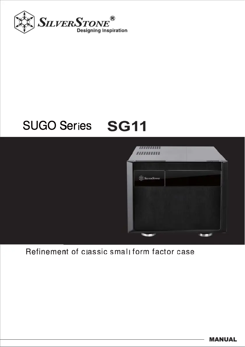 Page 1 de la notice Manuel utilisateur Silverstone Sugo SG11e