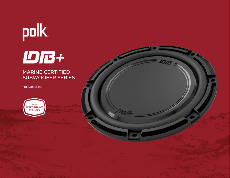 Page 1 de la notice Fiche technique Polk DB 1042 SVC