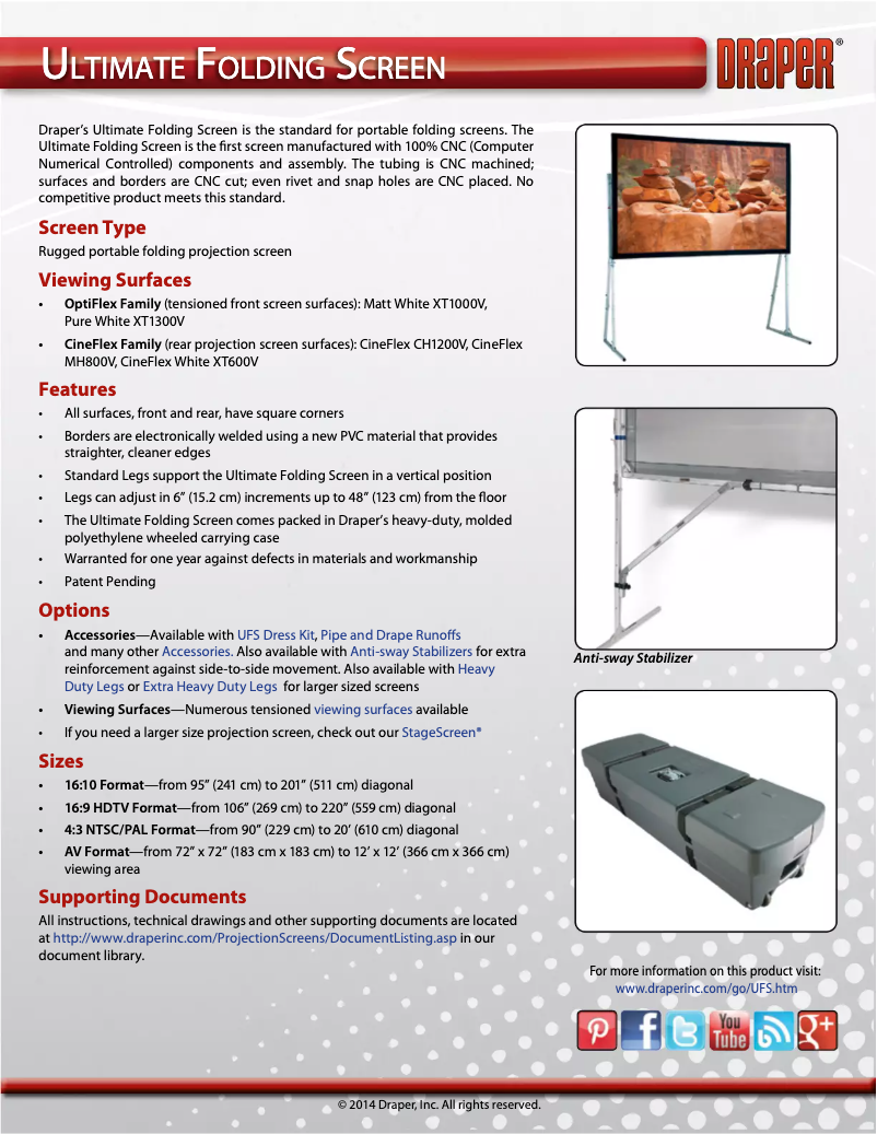 Page n°1 - Manuel utilisateur Draper Ultimate