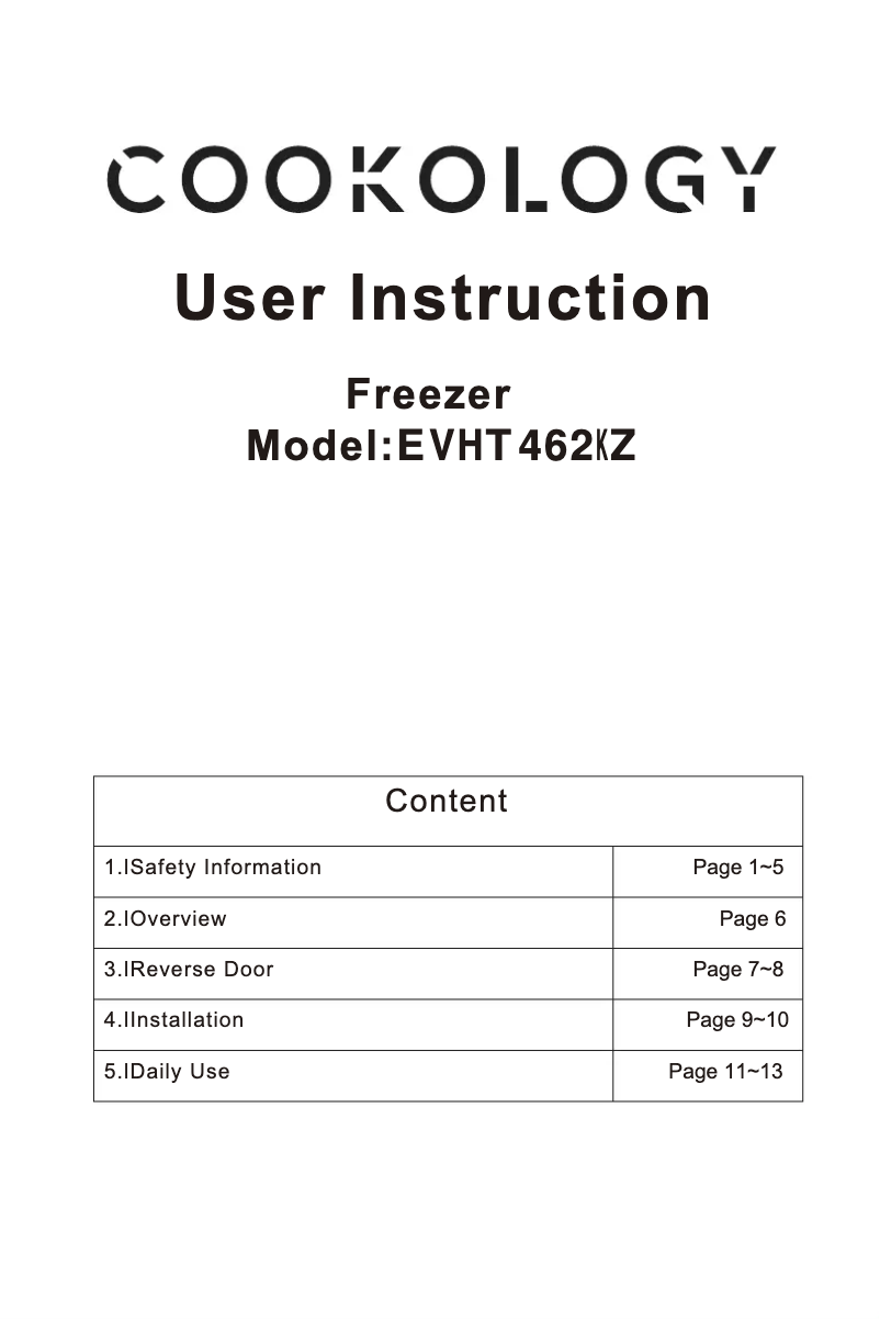 Imagen de la primera página del manual del dispositivo CTFR240IX