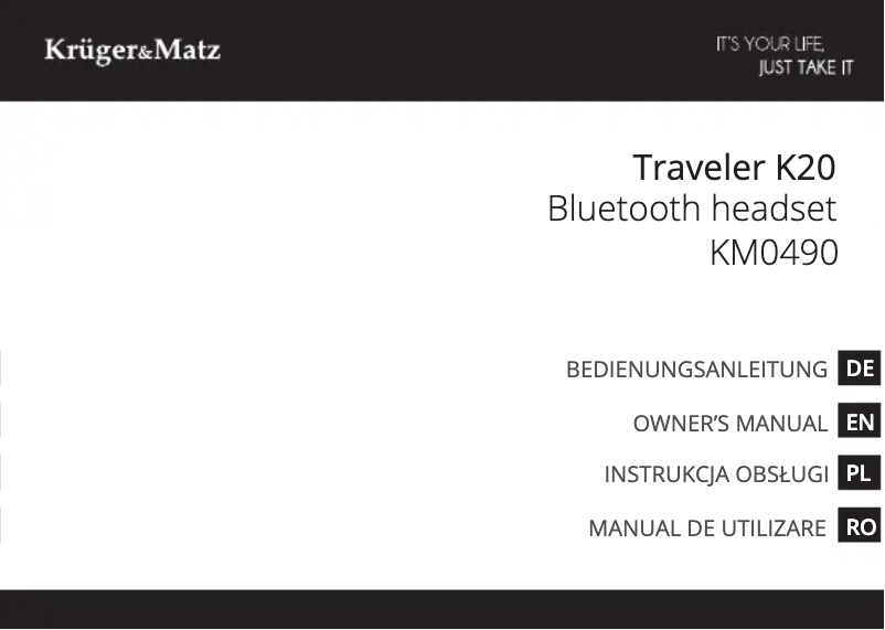 Page 1 de la notice Manuel utilisateur Krüger&Matz Traveler K20 KM0490