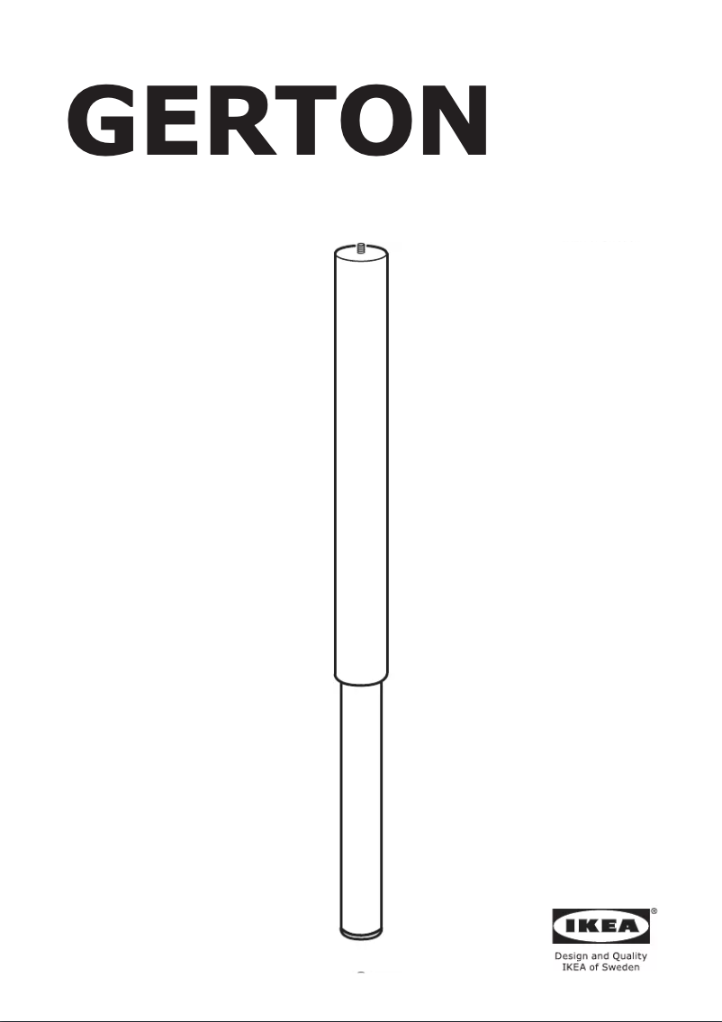 Página 1 del manual Instrucciones / montaje Ikea GERTON