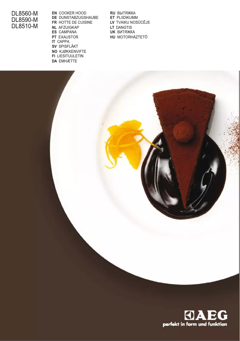 Page 1 de la notice Manuel utilisateur AEG DL8510-M