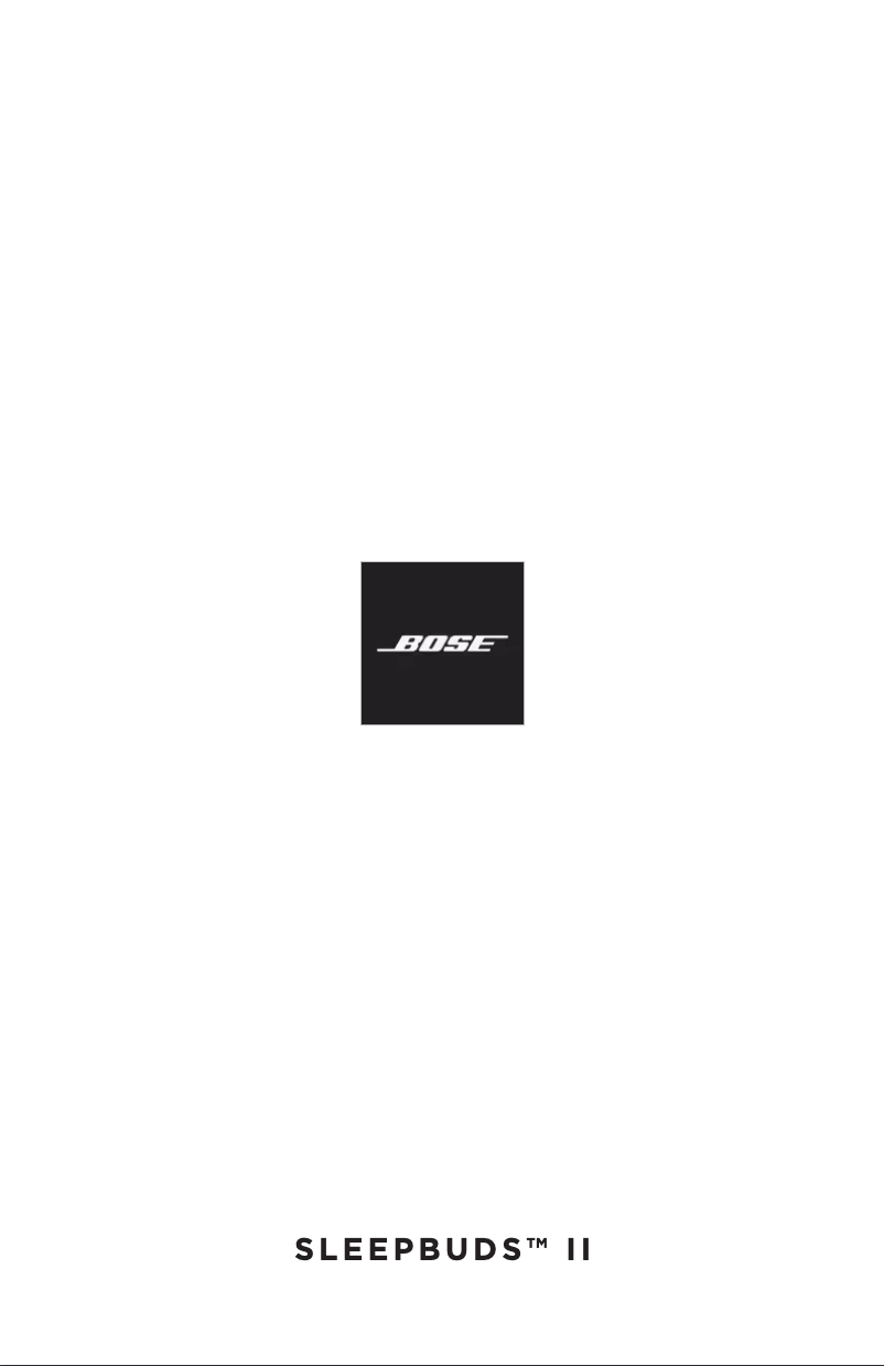 Page n°1 - Manuel utilisateur Bose Noise-masking Sleepbuds