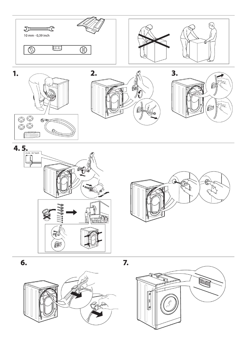Página 1 del manual Instrucciones de seguridad Whirlpool FFWDB 964369 SV EE