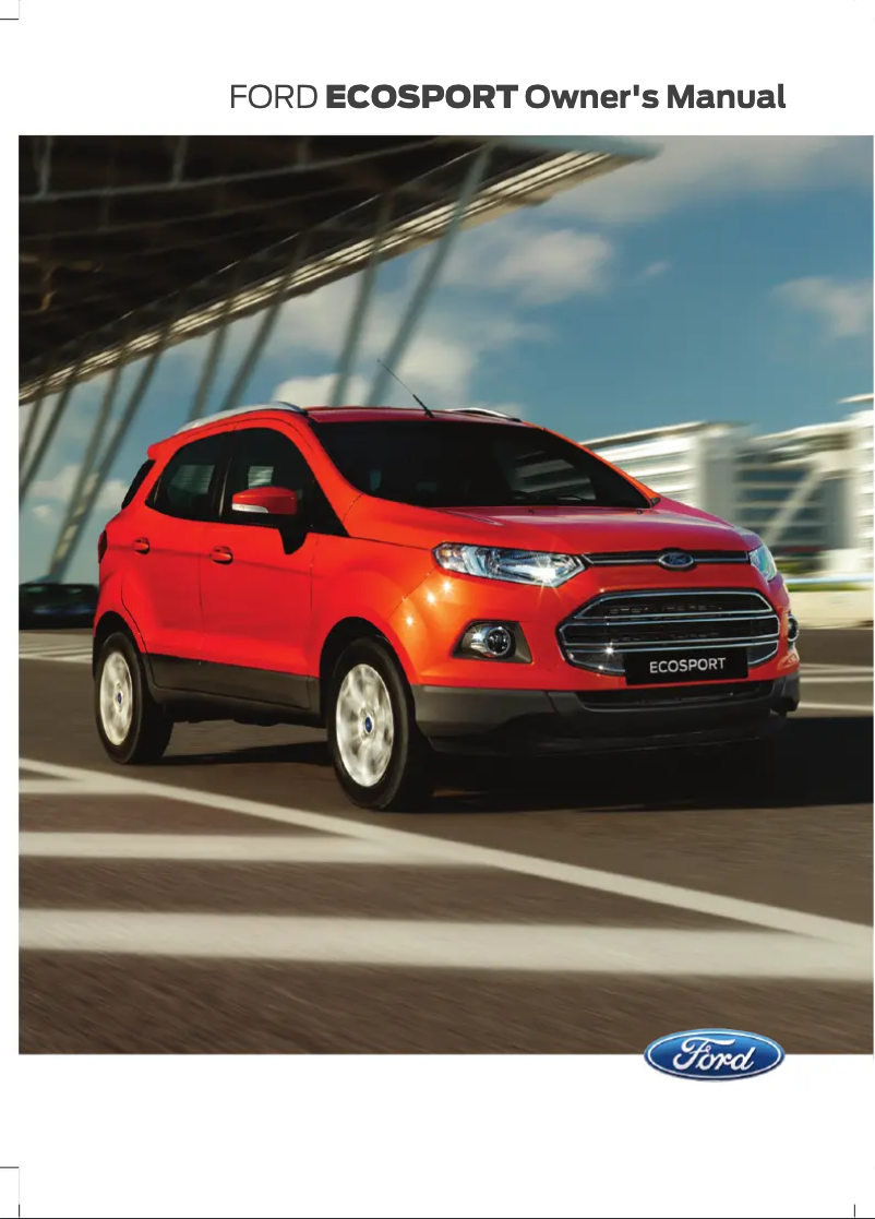 Page 1 de la notice Manuel utilisateur Ford EcoSport (2013)