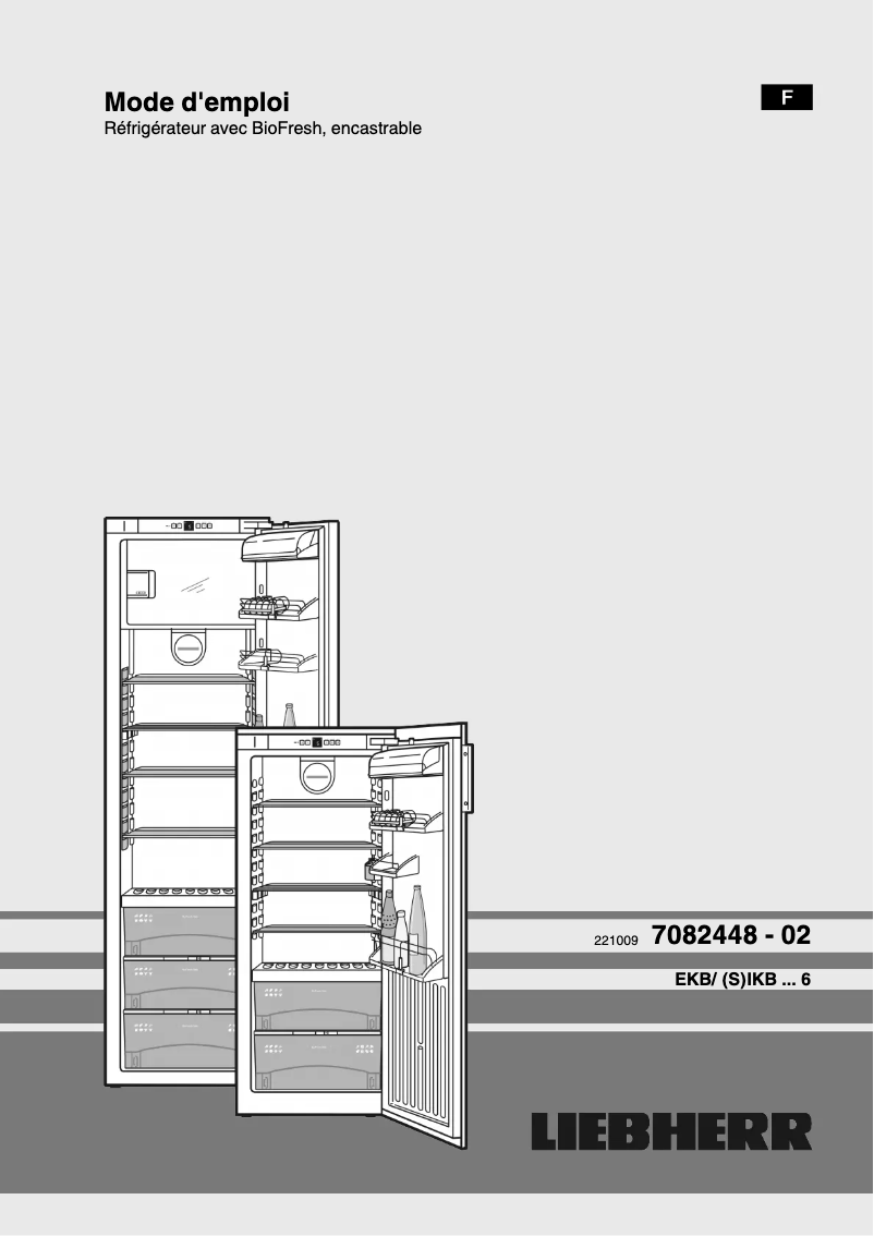 Page 1 de la notice Manuel utilisateur Liebherr IKB 2624 Premium