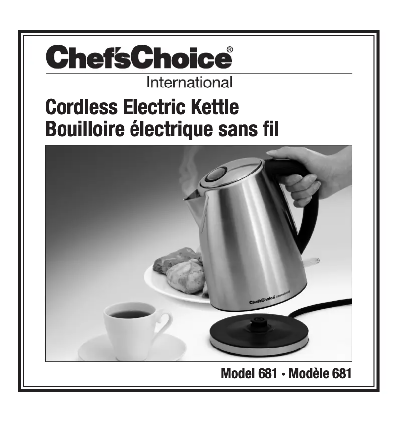 Page n°1 - Manuel utilisateur Chef's Choice 681