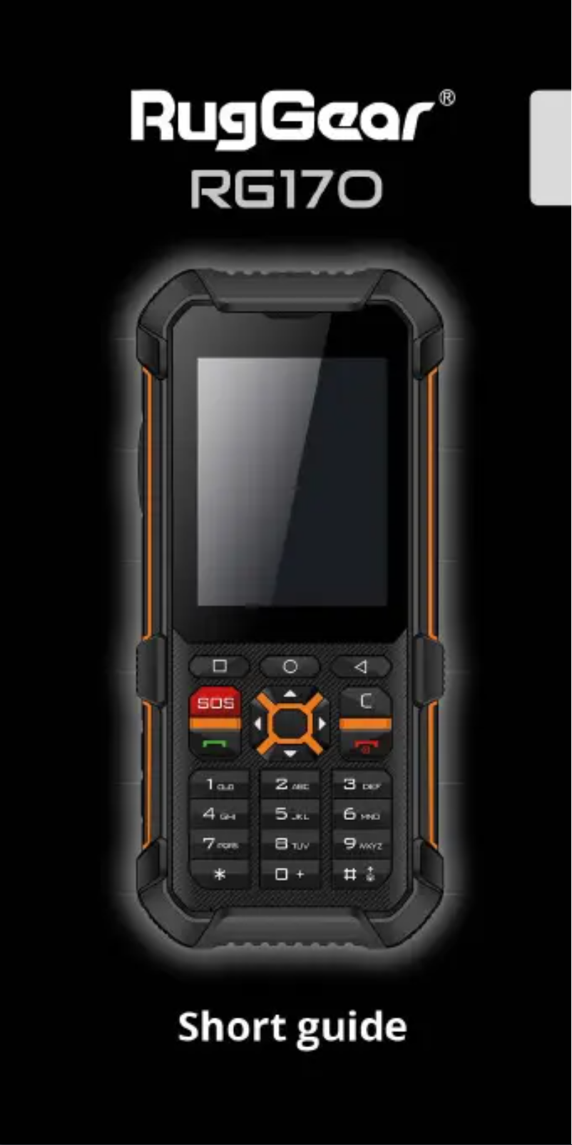 Page 1 de la notice Manuel utilisateur RugGear RG170