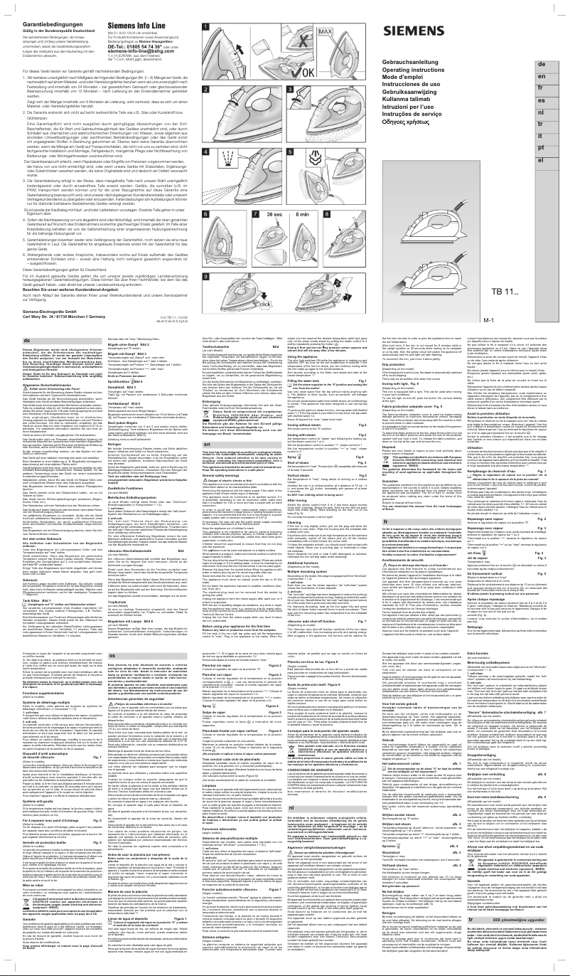 Page 1 de la notice Manuel utilisateur Siemens TB11322