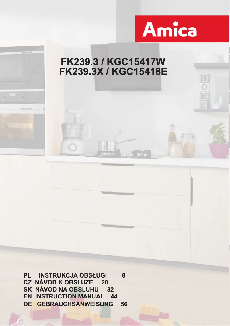 Page n°1 - Manuel utilisateur Amica FK239.3X