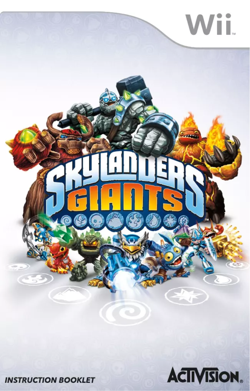 Image de la première page du manuel de l'appareil Skylanders - Giants (Wii)