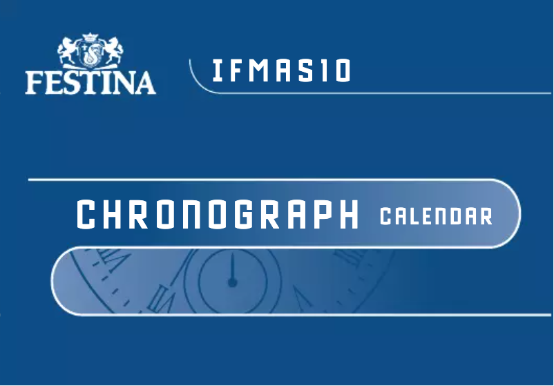 Page 1 de la notice Manuel utilisateur Festina F6634