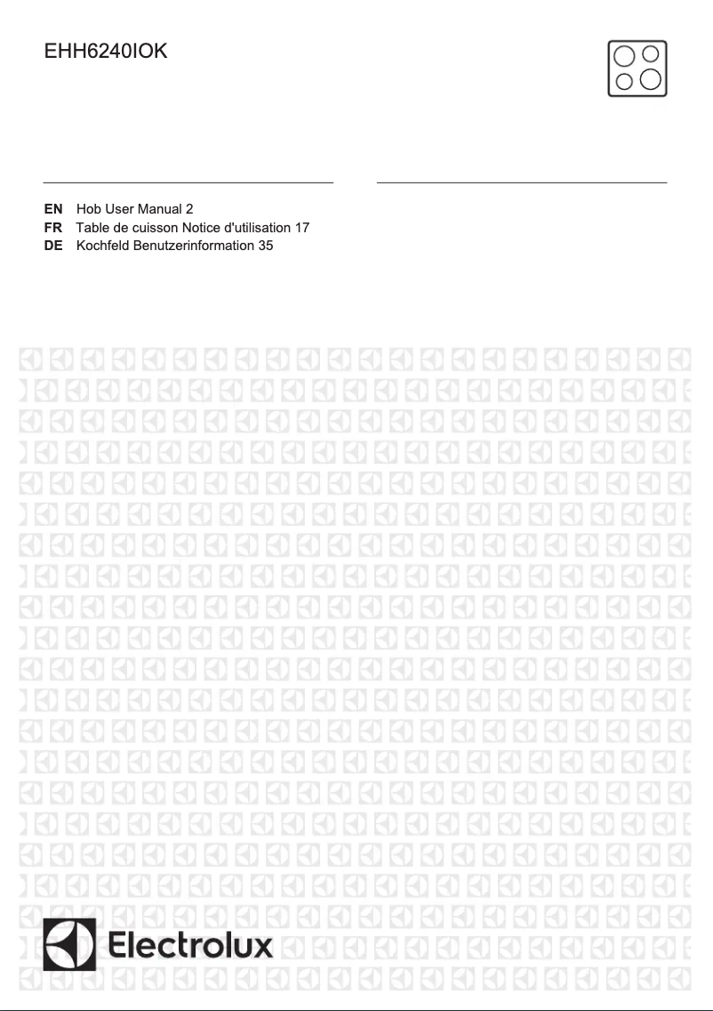 Image de la première page du manuel de l'appareil EHH6240IOK