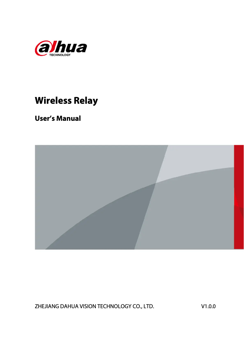 Page n°1 - Manuel utilisateur Dahua Technology ARM7011-W2