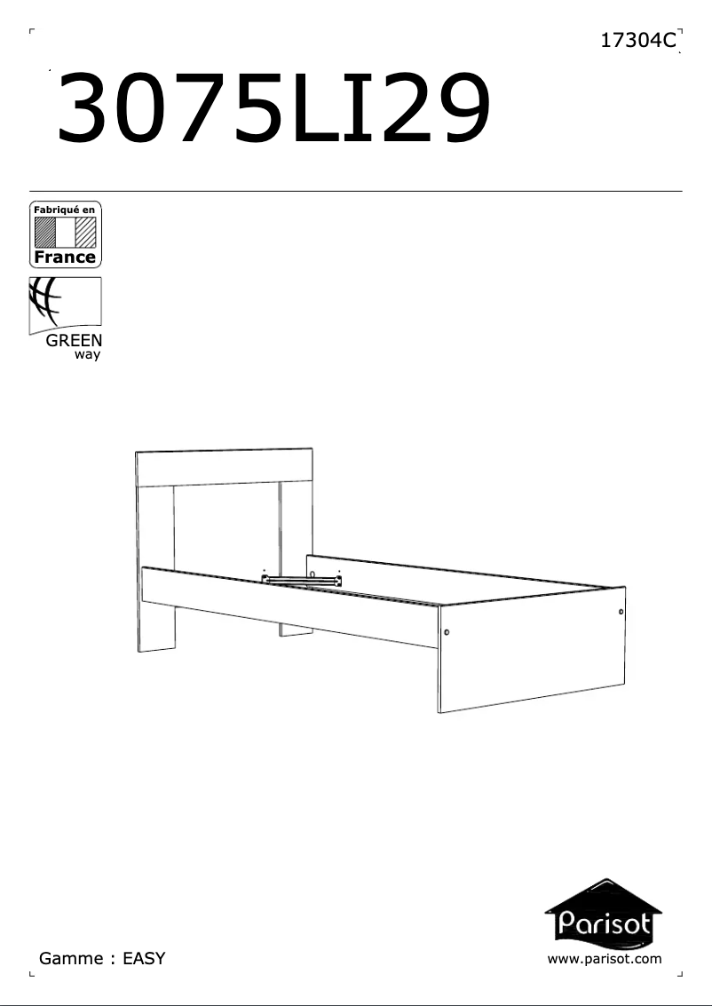 Image de la première page du manuel de l'appareil Easy 3075LI29