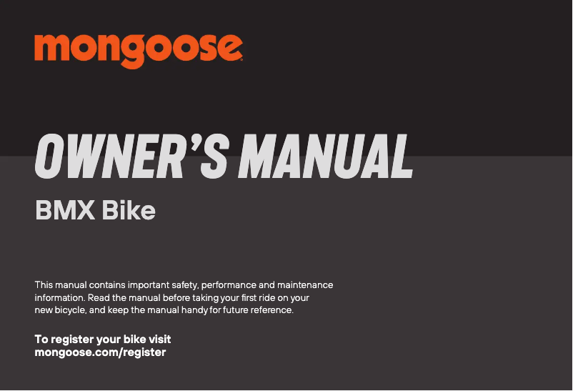 Page 1 de la notice Manuel utilisateur Mongoose Legion L10