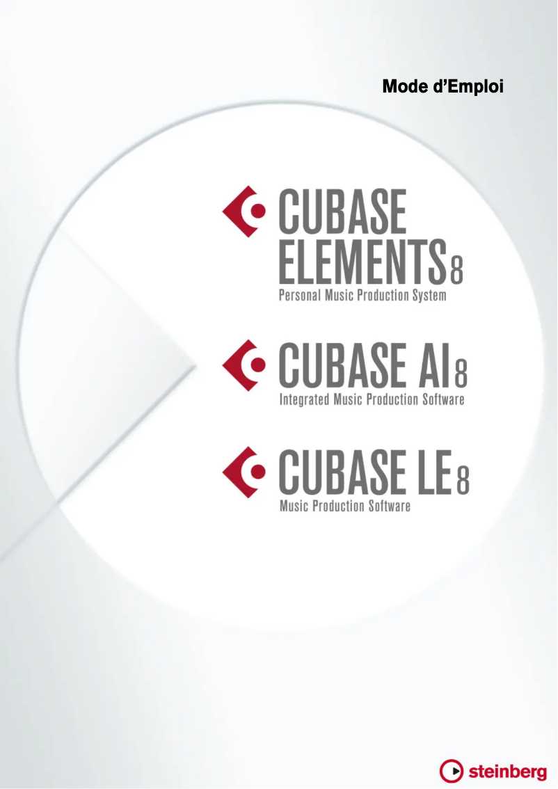 Imagen de la primera página del manual del dispositivo Cubase LE 8
