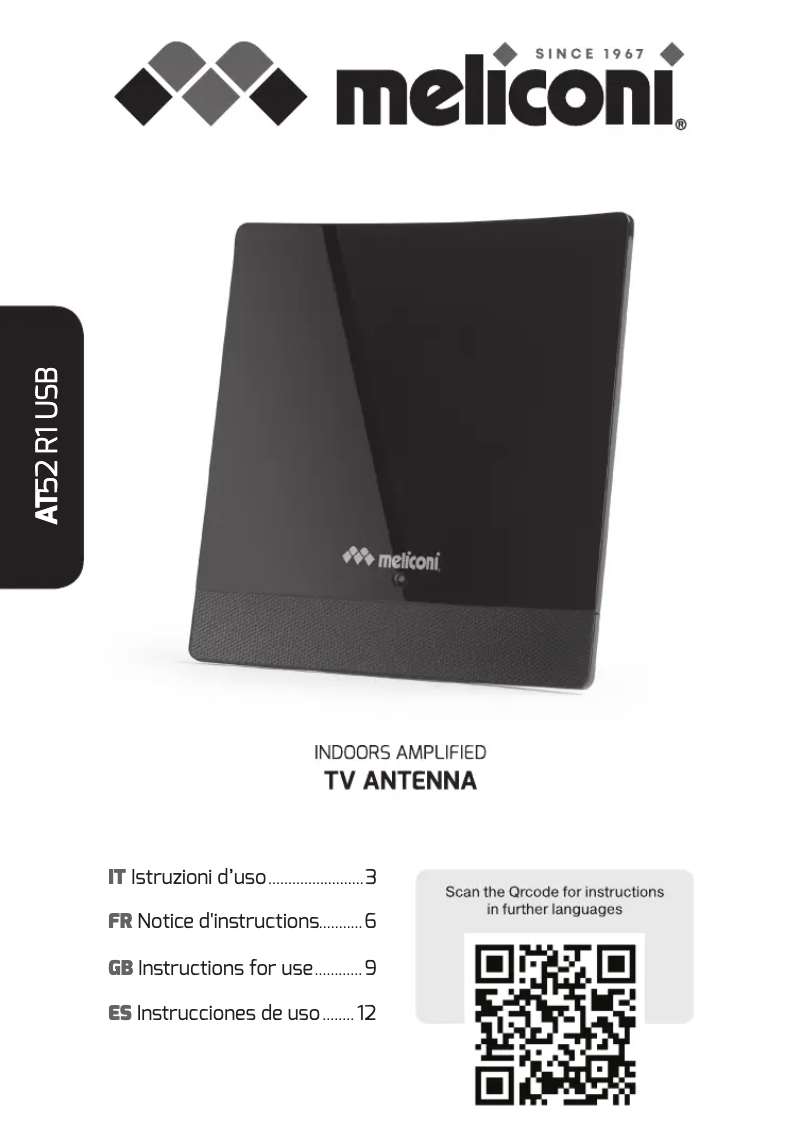 Page n°1 - Manuel utilisateur Meliconi AT 52 R1 USB